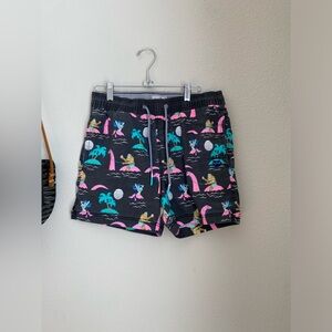 Party Pants USA Men’s Swim Trunks Beerlieve Stretch Board Shorts, Size Small